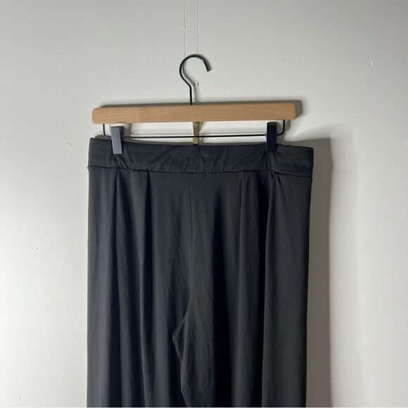 21 Saints Black Pleated Flowy Soft Elegant Trousers size XL - Picture 8 of 8